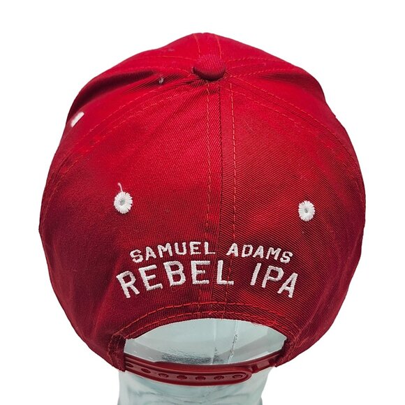 Samuel Adams Rebel IPA Red Adjustable Snapback Hat Beer Brewery Breweriana - Picture 8 of 12